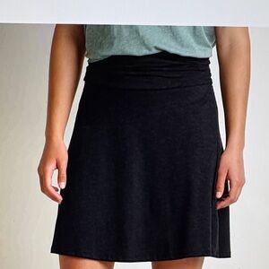 Toad&Co Black A-Line Skirt